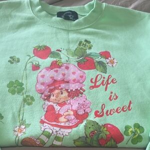 Mint Green Strawberry Shortcake Sweater
